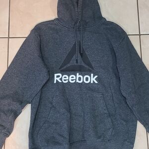 Reebok Charcoal Hoodie with Logo